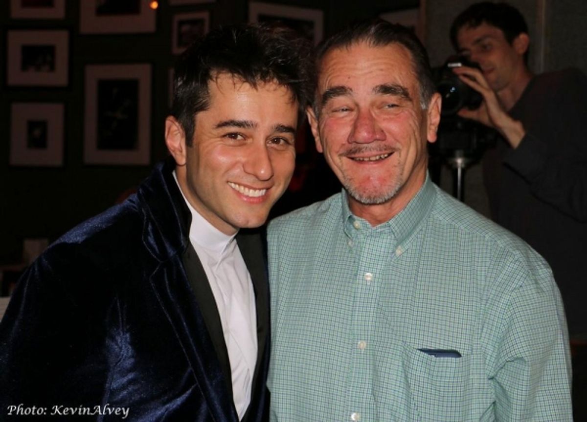 Matt Baker and his dad at 