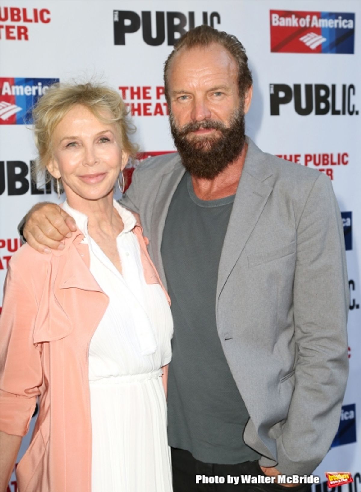 Trudie Styler and Sting  at 