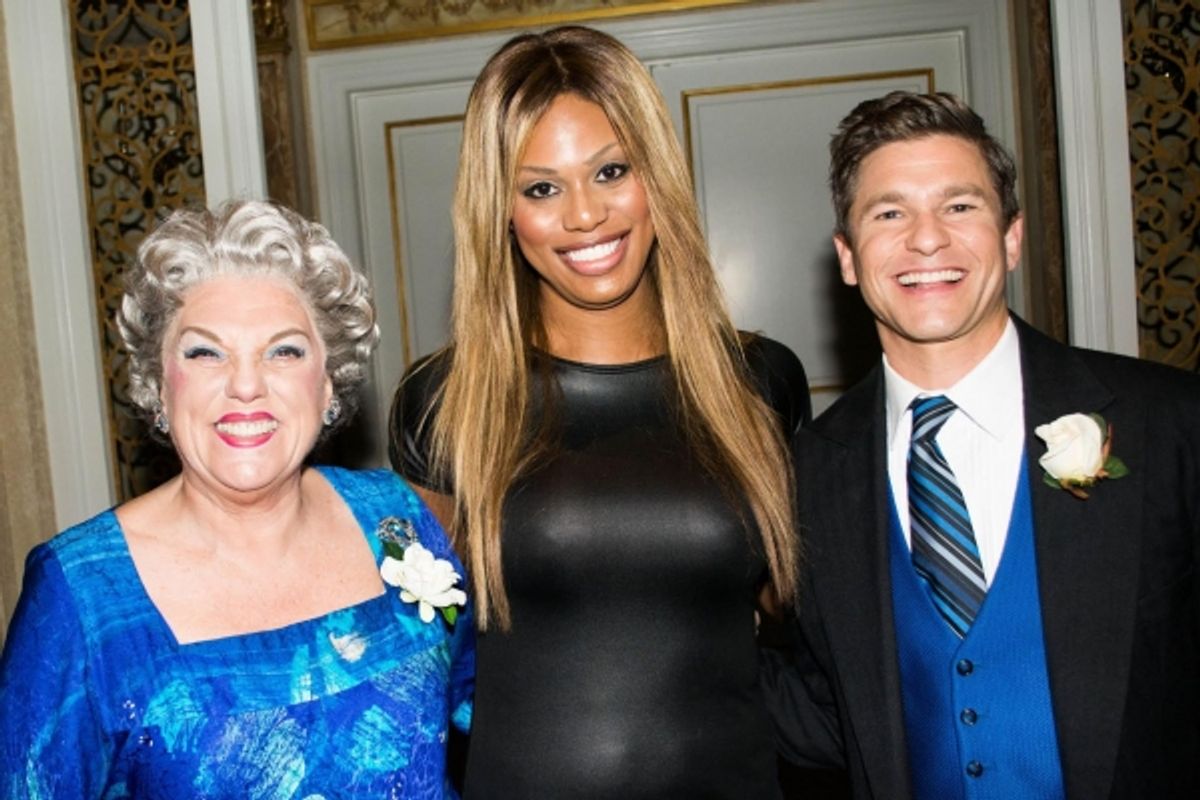 Tyne Daly, Laverne Cox, David Burtka at 