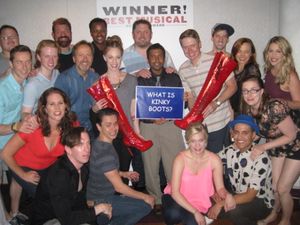 Choyon Manjrekar & Cast of KINKY BOOTS Photo