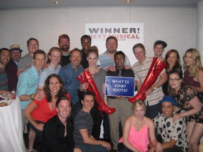 Choyon Manjrekar & Cast of KINKY BOOTS Photo