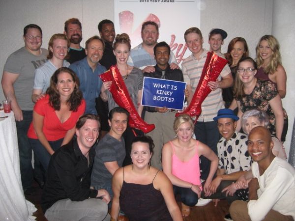 Choyon Manjrekar & Cast of KINKY BOOTS Photo