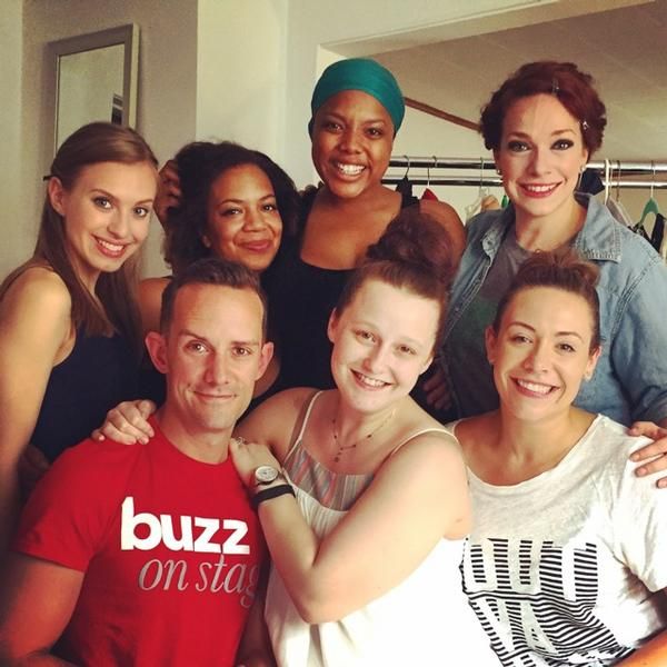 Some of the ladies of Wild Party with hosts Khaki Pixley Makeup and Buzz On Stage! Photo