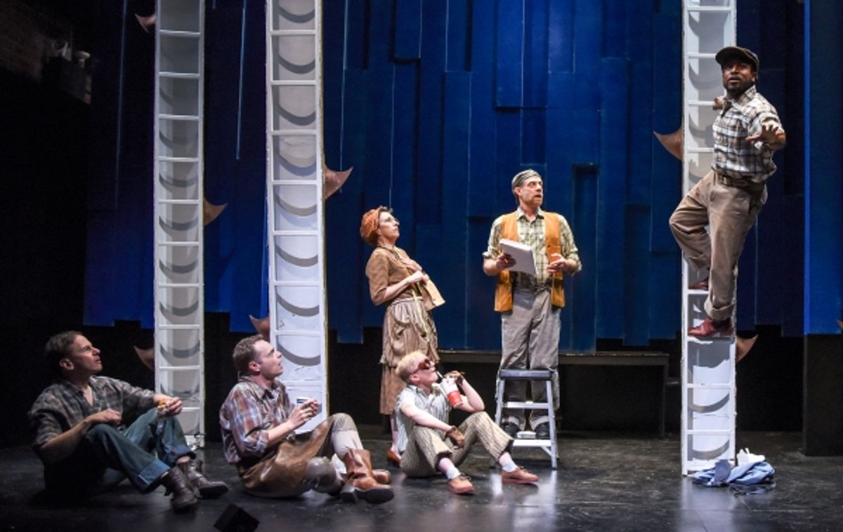 Kevin Cristaldi (as Snug), Jack Herholdt (as Snout), Em Grosland (as Francis Flute), Jan Leslie Harding (as Robin Starveling), Lou Liberatore (as Peter Quince)and  Warren Jackson (as Nick Bottom)  
 at 