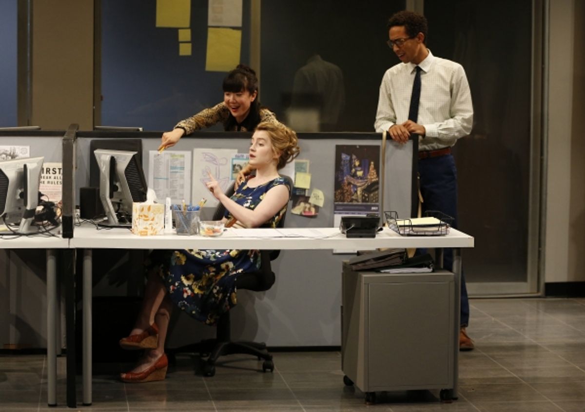 Jennifer Kim, Catherine Combs and Kyle Beltran at 