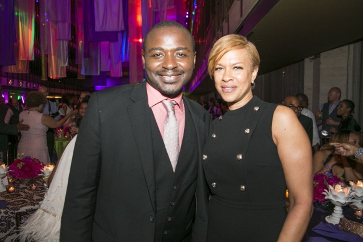 AAADT Artistic Director Robert Battle with Tonya Lee Lewis at the 2015 Ailey Spirit Gala. Photo by Whitney Browne at 