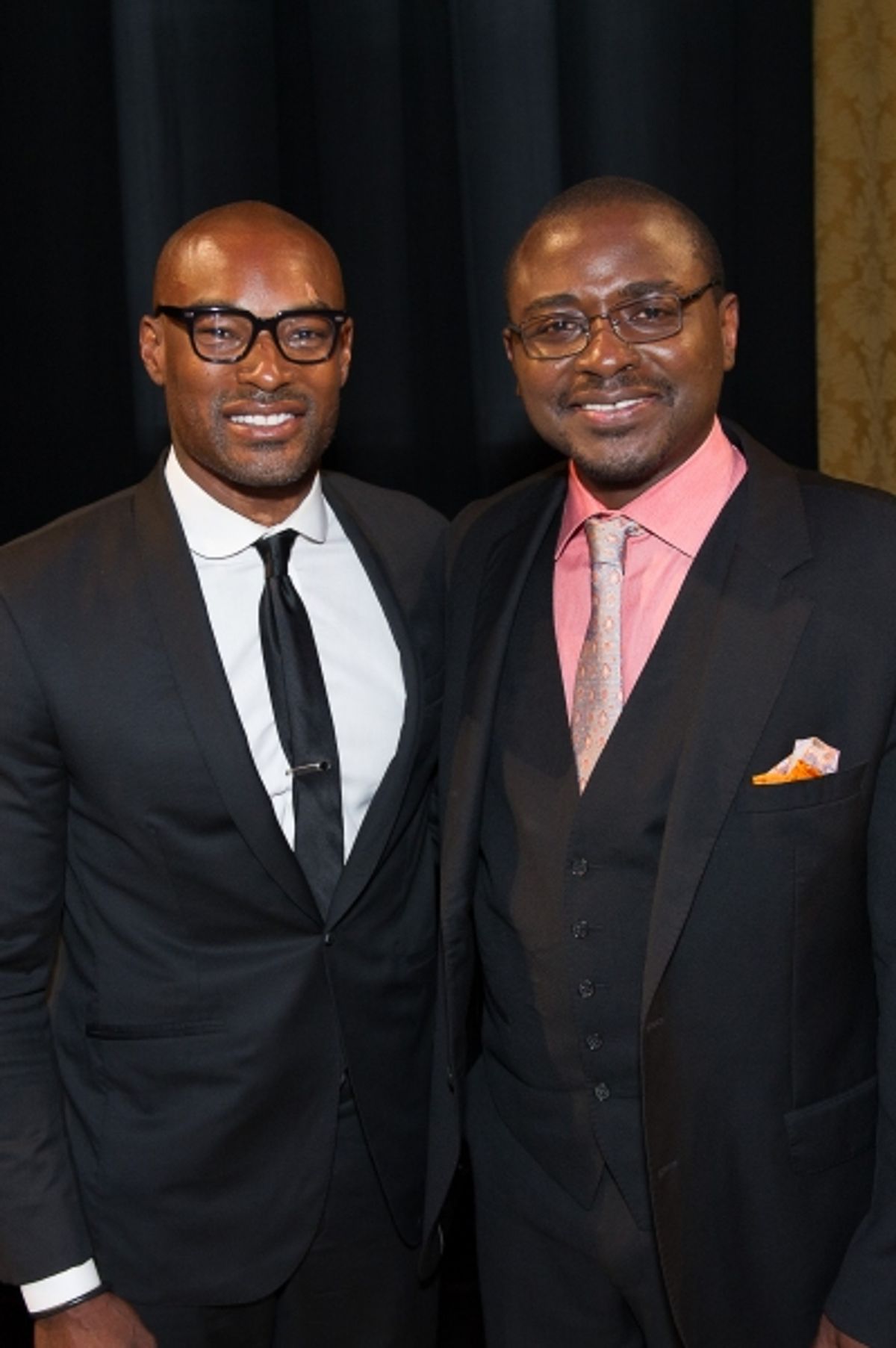 Gala Honorary Chair Tyson Beckford with AAADT Artistic Director Robert Battle.  at 