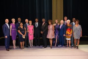 Honorary Chair Tyson Beckford and AAADT Artistic Director Robert Battle with Ailey Spirit Gala Co-Chairs and Vice-Chairs. @ BroadwayWorld Honorary Chair Tyson Beckford and AAADT Artistic Director Robert Battle with Ailey Sp Photo