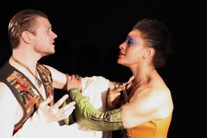 John Bateman (Calpurnius), Serena Miller (Caesar) Photo