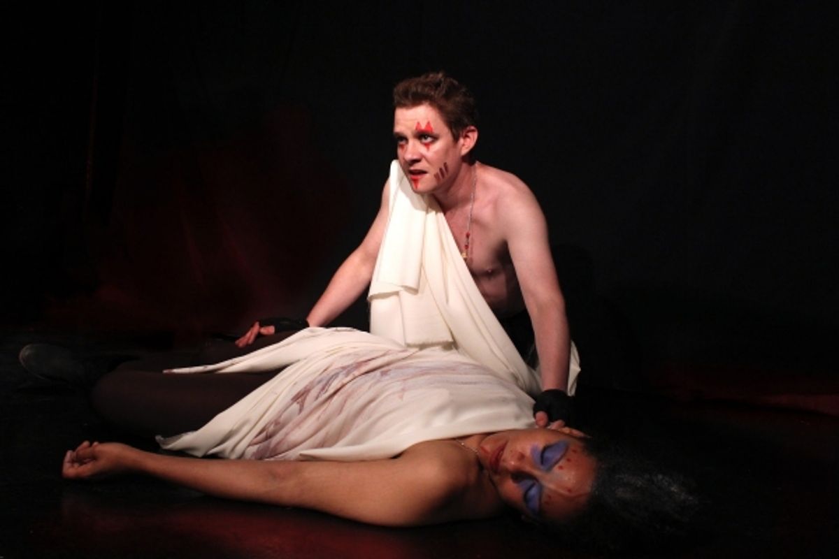 Jonathan Emerson (Mark Antony), Serena Miller (Caesar) at 
