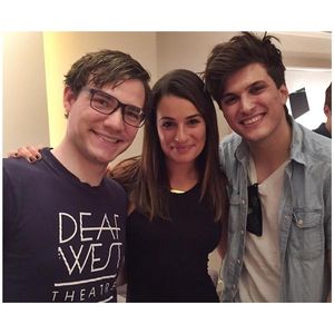 Lea Michele With Alex Boniello and Daniel Durant @ BroadwayWorld Lea Michele With Alex Boniello and Daniel Durant Photo