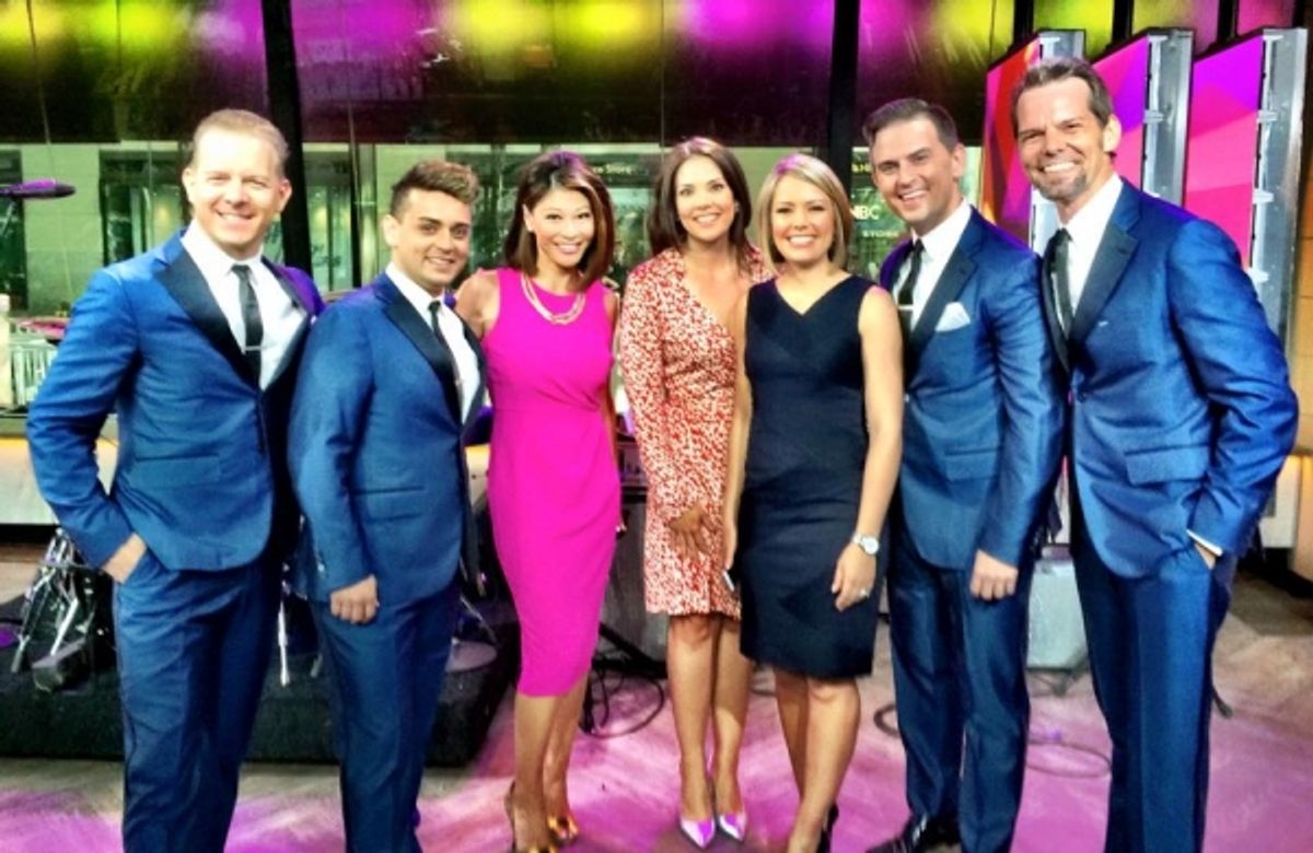 Christian Hoff, Michael Longoria, Daniel Reichard, J. Robert Spencer at 