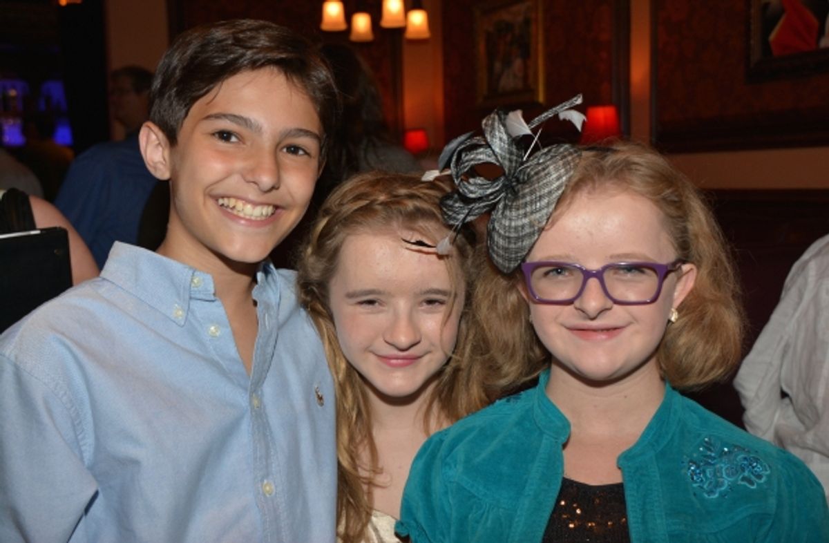 Andrew DiTusa, Abigail Shapiro and Milly Shapiro at 