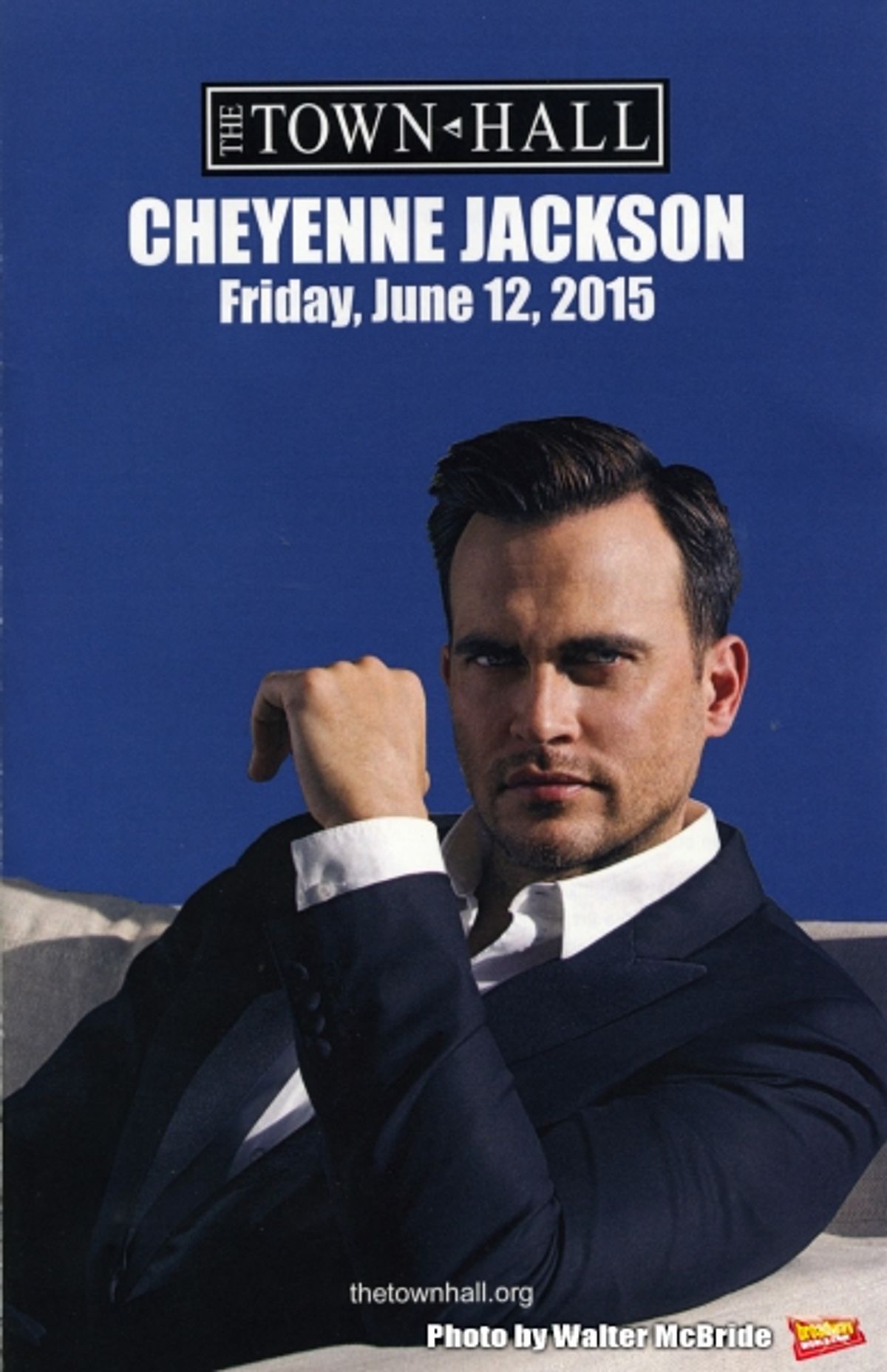Cheyenne Jackson performing in Concert at Town Hall on June 12, 2015 in New York City. at 