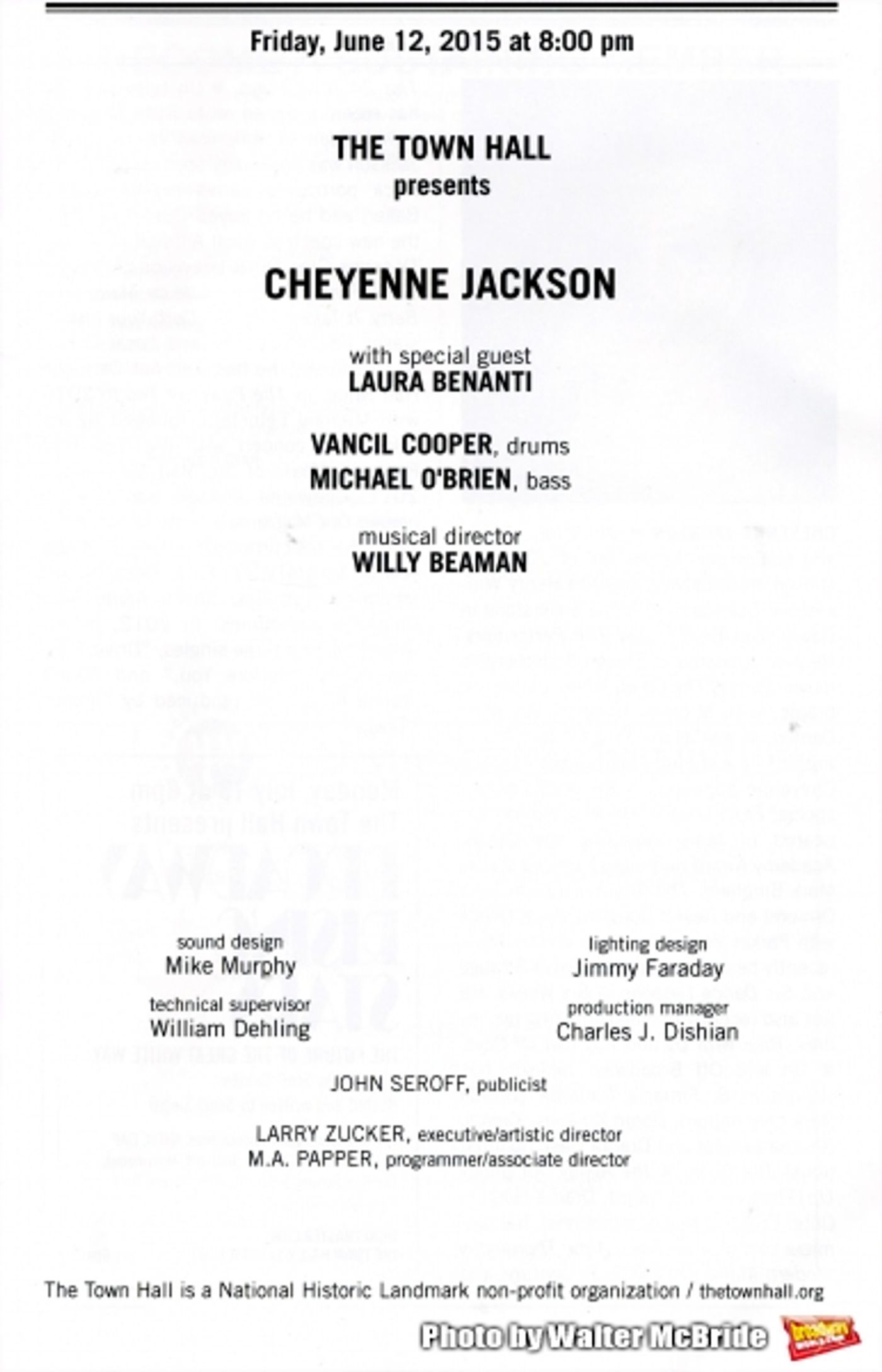 Photo Coverage: Go Inside Cheyenne Jackson's Town Hall Concert! Photo Coverage: Go Inside Cheyenne Jackson's Town Hall Concert! Image