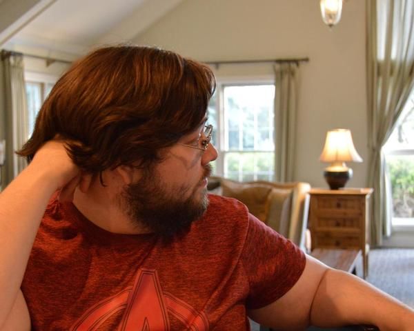 Justin Eberhard, here awaiting his entrance, will play Polonius in CPC Theatrical''s  Photo