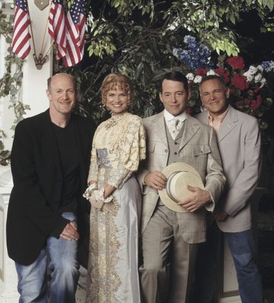 THE MUSIC MAN: Neil Meron, Kristin Chenoweth, Matthew Broderick & Craig Zadan Photo