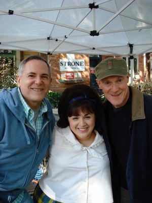 On set for HAIRSPRAY: Craig Zadan, Nikki Blonsky & Neil Meron Photo