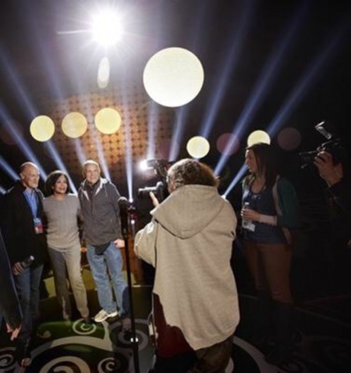Craig Zadan, Pharrell & Neil Meron at the Oscar Nominees Luncheon. at 