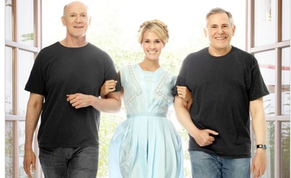 THE SOUND OF MUSIC LIVE: Neil Meron & Craig Zadan with their Maria, Carrie Underwood. Photo