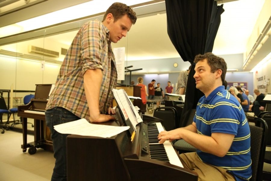 Photo Flash: In Rehearsal with Jonathan Groff, Ana Gasteyer & More for Encores! Off-Center's A NEW BRAIN Image