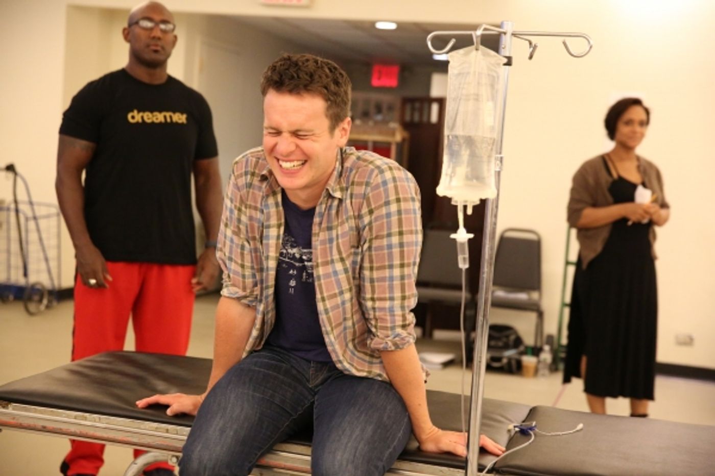 Photo Flash: In Rehearsal with Jonathan Groff, Ana Gasteyer & More for Encores! Off-Center's A NEW BRAIN  Image