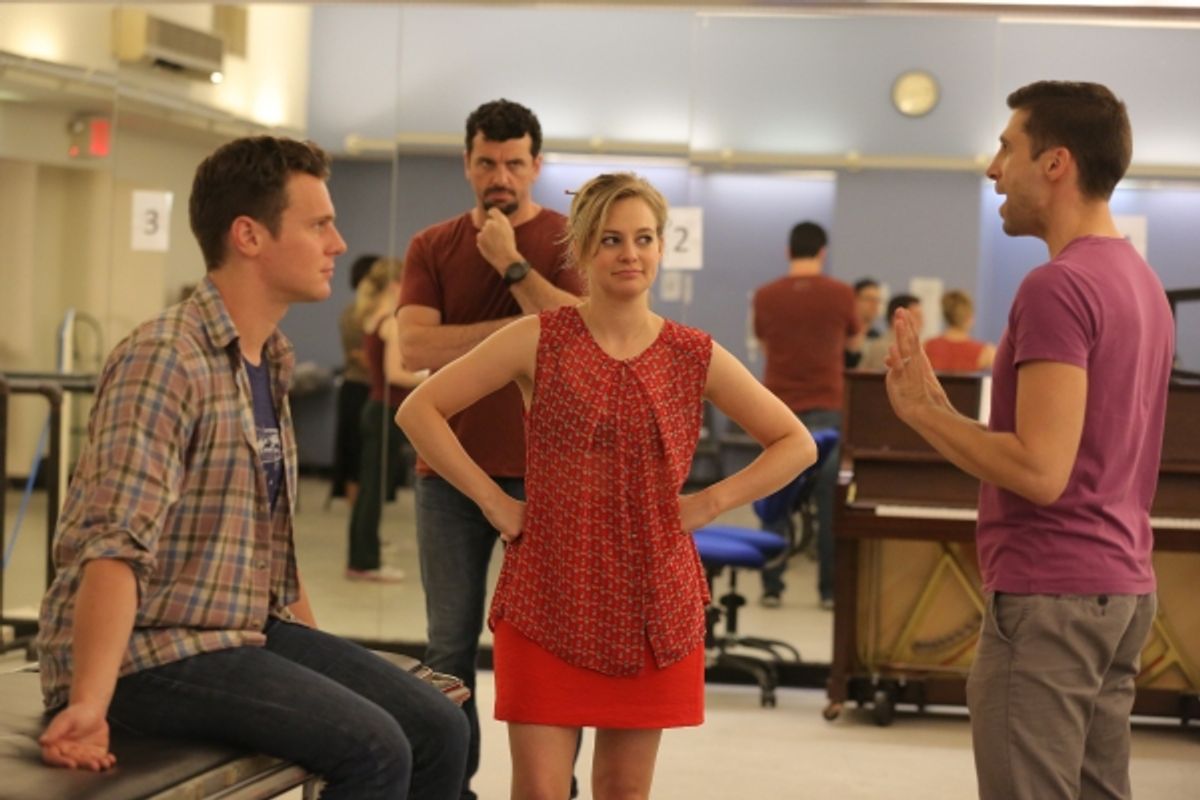 Jonathan Groff and Jenni Barber at 