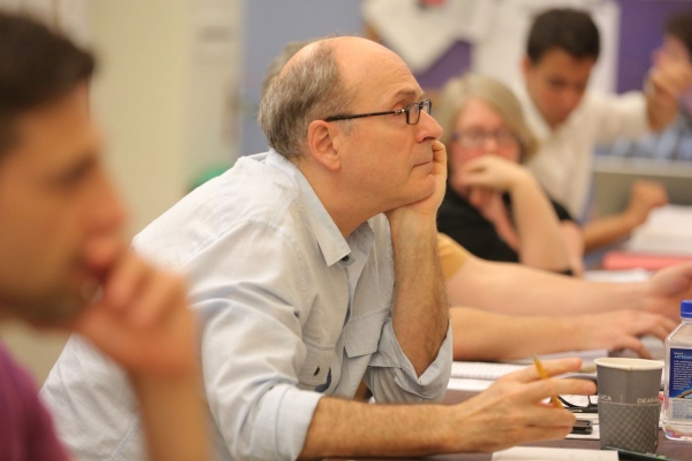 Photo Flash: In Rehearsal with Jonathan Groff, Ana Gasteyer & More for Encores! Off-Center's A NEW BRAIN  Image