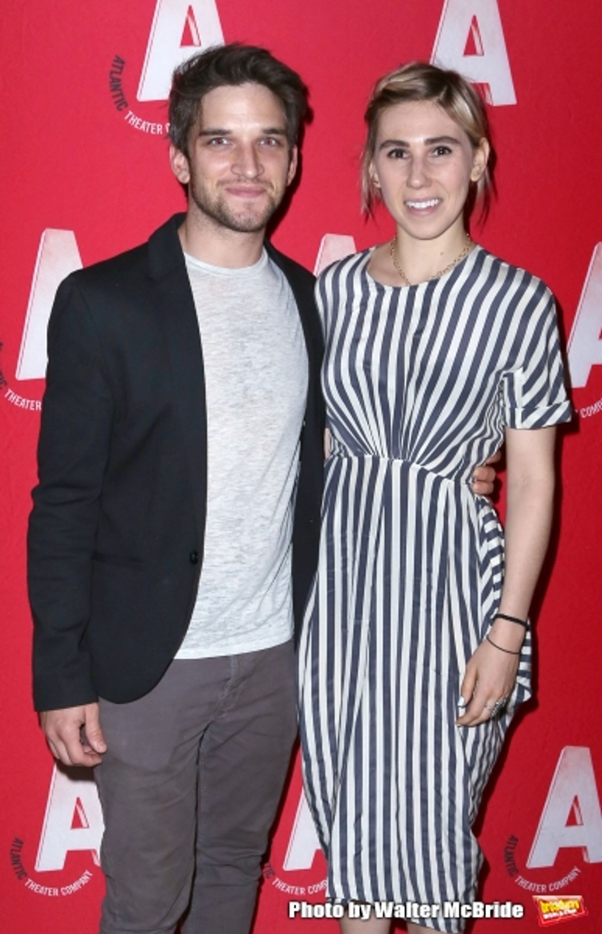 Evan Jonigkeit and Zosia Mamet at 