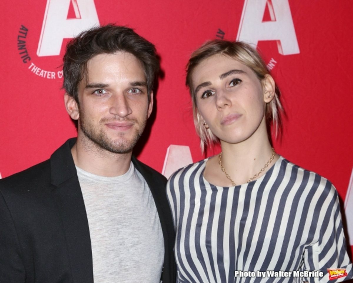 Evan Jonigkeit and Zosia Mamet at 