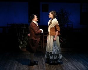 Greg Horton as John Adams and Caitlin Diana Doyle as Abigail Adams perform ''Yours Yo Photo