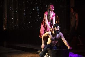 Thom Pasculli as Prospero and Dana Murphy as Miranda Photo