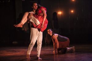 Anirudh Nair as Ariel, Dana Murphy as Miranda and McCambridge DowdÂ­-Whipple as Cal Photo