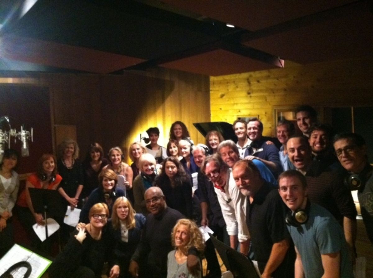 Kristen Blodgette, Dodie Pettit, Butch Jones and the cast of PHANTOM at 