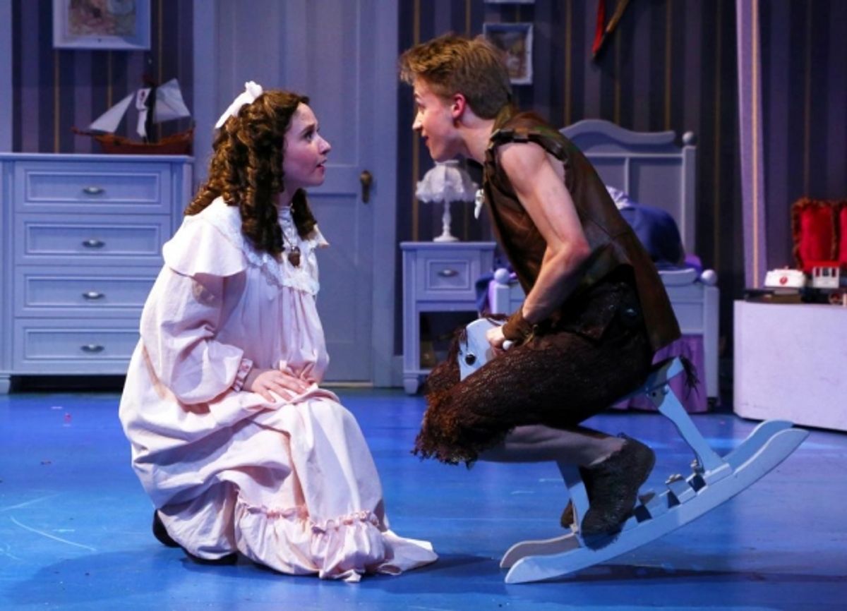 Maggie Bera (Wendy) and Riley Costello (Peter) at 