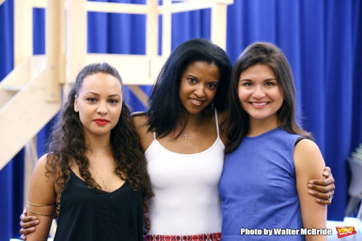 Jasmine Cephas Jones, Renee Elise Goldsberry and Phillipa Soo at 