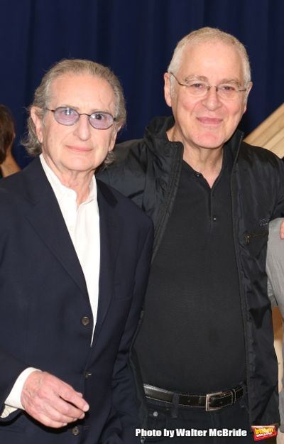 Producer Sander Jacobs and Alexander Hamilton author Ron Chernow Photo