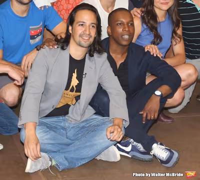 Lin-Manuel Miranda and Leslie Odom Jr. Photo