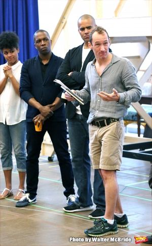 Leslie Odom Jr., Christopher Jackson and producer Jeffrey Seller @ BroadwayWorld Leslie Odom Jr., Christopher Jackson and producer Jeffrey Seller Photo