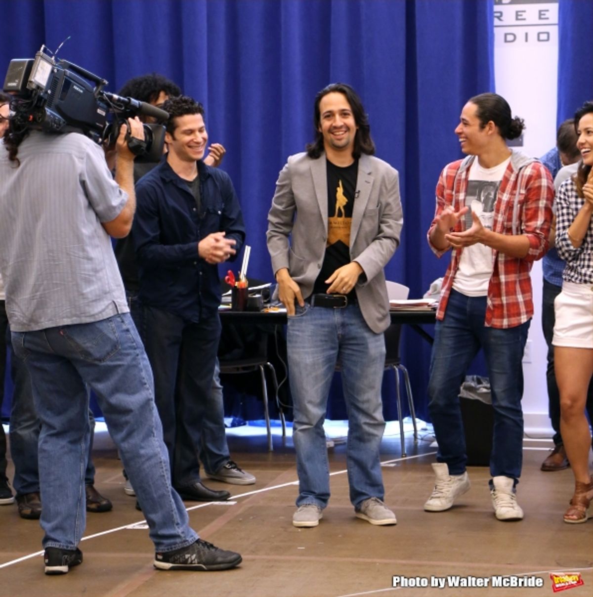 Thomas Kail, Daveed Diggs, Lin-Manuel Miranda, Anthony Ramos at 