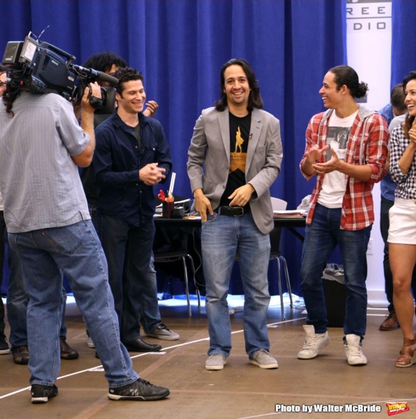 Photo Coverage: History is Happening in Manhattan-Rehearsals Begin for HAMILTON on Broadway!  Image