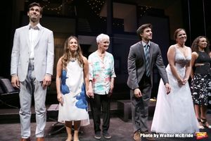 John Behlman, Sas Goldberg, Barbara Barrie, Gideon Glick, Lindsay Mendez and Carra Patterson during curtain call at the ''Significant Other'' Opening Night at Laura Pels Theatre on June 18, 2015 in New York City. @ BroadwayWorld John Behlman, Sas Goldberg, Barbara Barrie, Gideon Glick, Lindsay Mendez and Carra Pa Photo