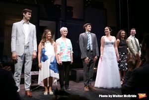 John Behlman, Sas Goldberg, Barbara Barrie, Gideon Glick, Lindsay Mendez, Carra Patterson, and Luke Smith during curtain call at the ''Significant Other'' Opening Night at Laura Pels Theatre on June 18, 2015 in New York City. @ BroadwayWorld John Behlman, Sas Goldberg, Barbara Barrie, Gideon Glick, Lindsay Mendez, Carra Patte Photo