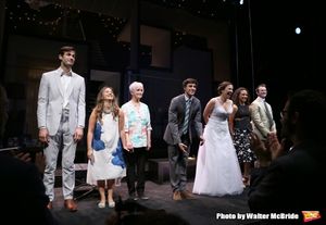 John Behlman, Sas Goldberg, Barbara Barrie, Gideon Glick, Lindsay Mendez, Carra Patterson, and Luke Smith during curtain call at the ''Significant Other'' Opening Night at Laura Pels Theatre on June 18, 2015 in New York City. @ BroadwayWorld John Behlman, Sas Goldberg, Barbara Barrie, Gideon Glick, Lindsay Mendez, Carra Patte Photo
