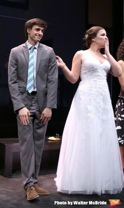 Gideon Glick and Lindsay Mendez during curtain call at the ''Significant Other'' Open Photo