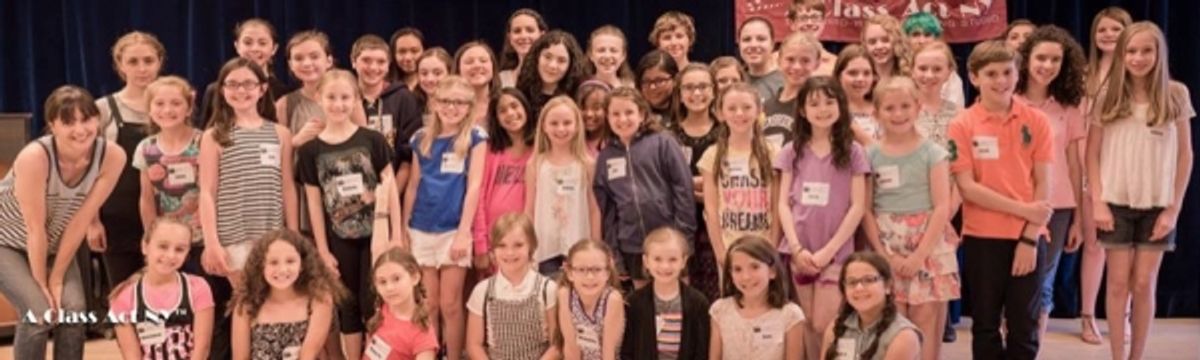 Lilla Crawford with A Class Act NY students at 