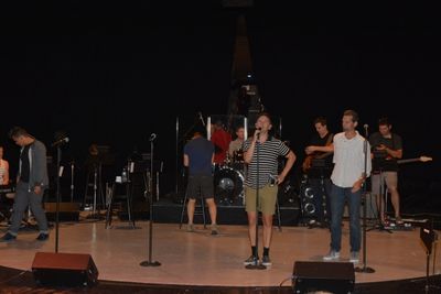 Michael Longoria, Christian Hoff, Daniel Reichard and J. Robert Spencer Photo