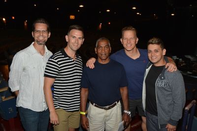 J. Robert Spencer, Daniel Reichard, Christian Hoff and Michael Longoria Photo