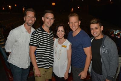 J. Robert Spencer, Daniel Reichard, Christian Hoff and Michael Longoria Photo