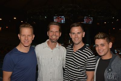 Christian Hoff, J. Robert Spencer, Daniel Reichard and Michael Longoria Photo